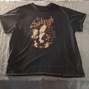 Aaliyah In Memory Graphic T-Shirt Size 3XL Black Cotton Short Sleeve